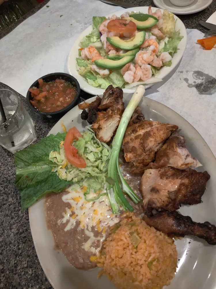 Carne Asada and Shrimp