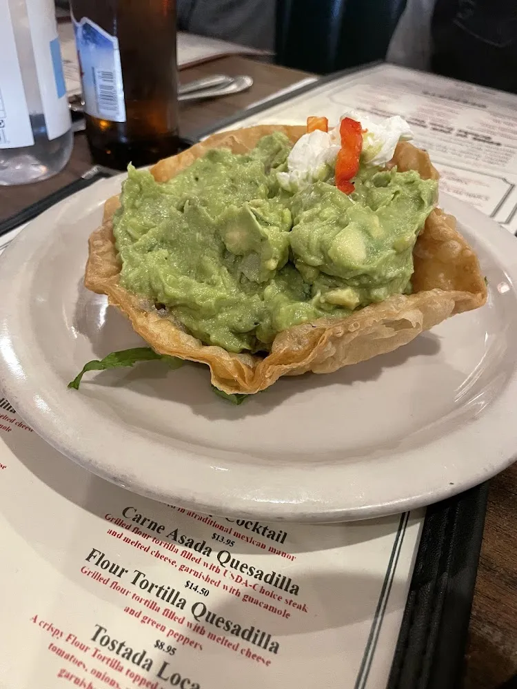 Chile Verde and Bean Tostada